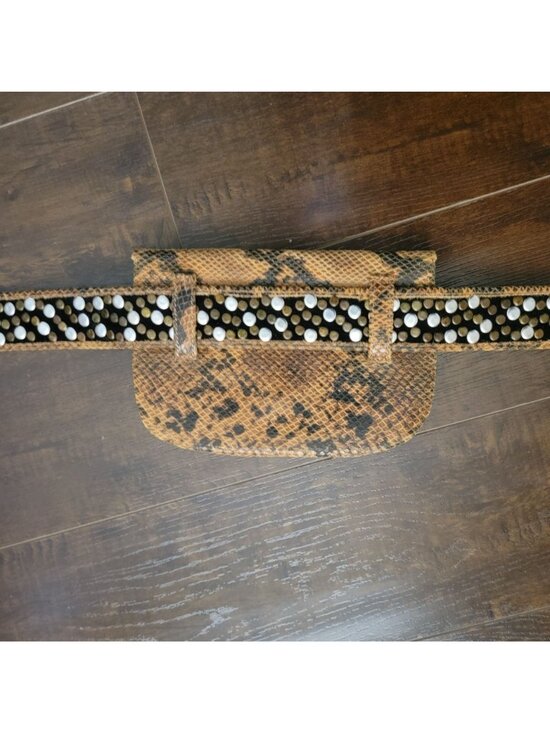 Free People Animal Instinct Pocket Belt Festiva Edgy Boho Utility Womens S/M main image 2
